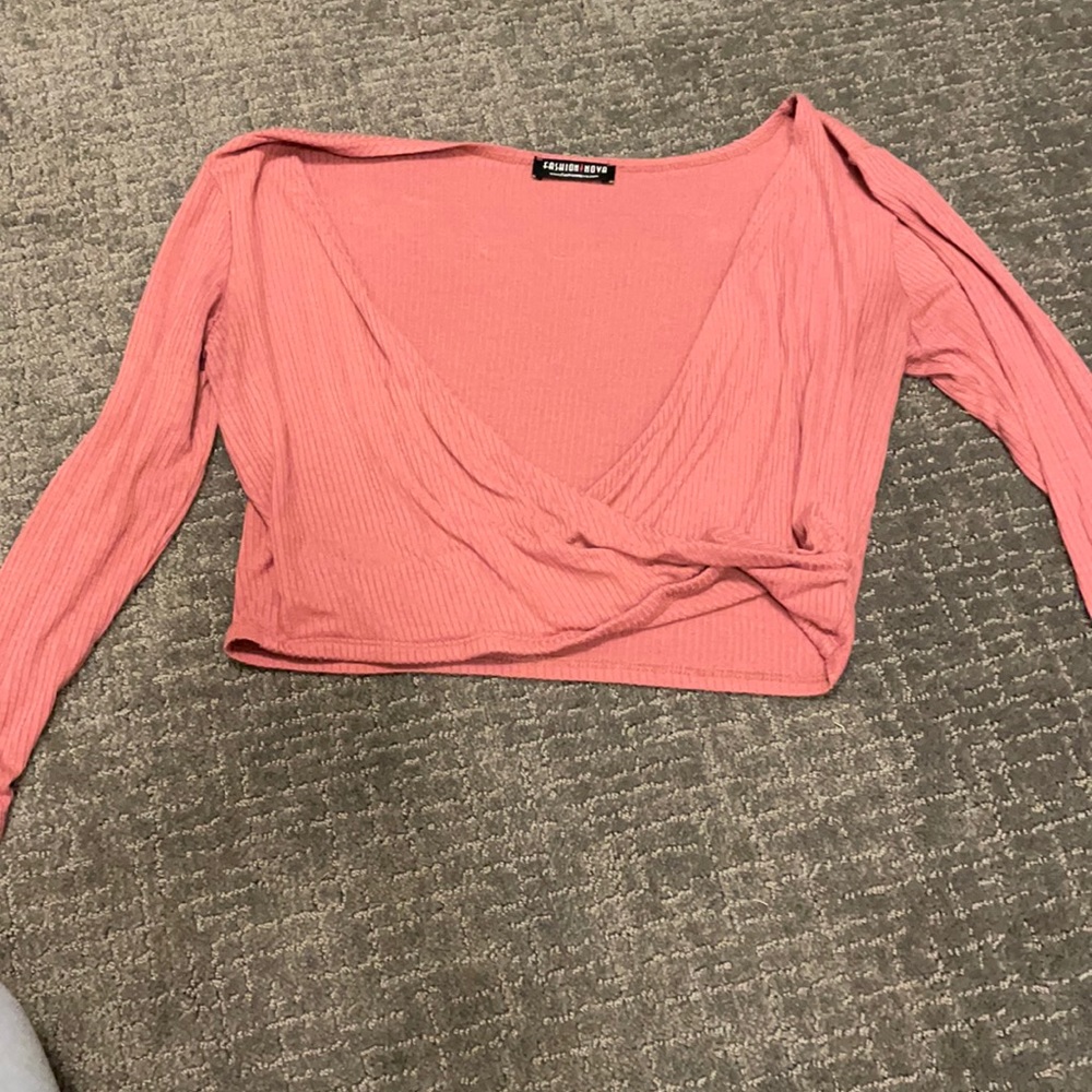 Pink crop top